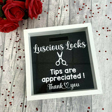 Load image into Gallery viewer, Personalised Tip Box, Money box with Custom Shape, Saving Fund, Small Business Owner Gift