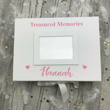 Load image into Gallery viewer, Treasured Memories A4 Photo Box Remembrance Keepsake Bereavement Gift
