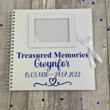 Load image into Gallery viewer, Personalised Bereavement Gift, Treasured Memories Photo Scrapbook