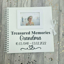 Load image into Gallery viewer, Personalised Bereavement Gift, Treasured Memories Photo Scrapbook