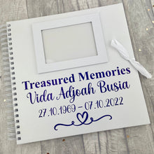 Load image into Gallery viewer, Personalised Bereavement Gift, Treasured Memories Photo Scrapbook