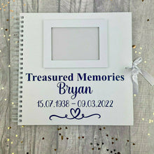 Load image into Gallery viewer, Personalised Bereavement Gift, Treasured Memories Photo Scrapbook