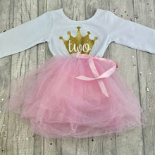 Load image into Gallery viewer, Girls Pink Birthday Tutu Party Dress - Little Secrets Clothing