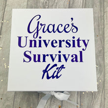 Load image into Gallery viewer, Personalised University Survival Keepsake Gift box