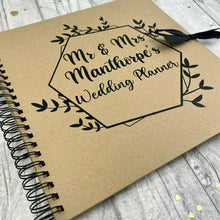 Load image into Gallery viewer, Personalised 'Wedding Planner' Name and Date Scrapbook Gift