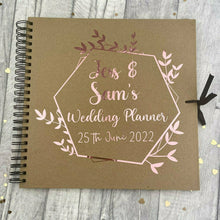 Load image into Gallery viewer, Personalised 'Wedding Planner' Name and Date Scrapbook Gift