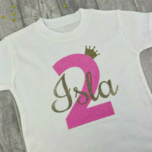 Load image into Gallery viewer, Personalised Birthday Children's T-shirt