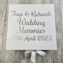 Load image into Gallery viewer, Personalised Wedding Memories Keepsake Gift Box