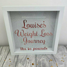 Load image into Gallery viewer, Personalised Weight Loss Journey Diet Money box Saving Fund, Rose Gold Design