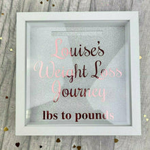 Load image into Gallery viewer, Personalised Weight Loss Journey Diet Money box Saving Fund, Rose Gold Design