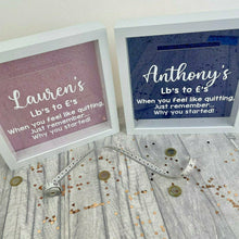 Load image into Gallery viewer, Personalised Lbs to £ Weight Loss Journey Diet Money Box Saving Fund