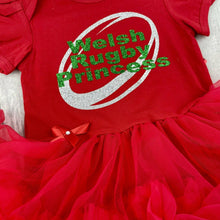 Load image into Gallery viewer, Welsh Rugby Princess Tutu Romper