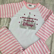 Load image into Gallery viewer, When I Wake Up I'm Going To Disney Girl Pink Pyjamas