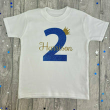Load image into Gallery viewer, Personalised Birthday Boy T-shirt