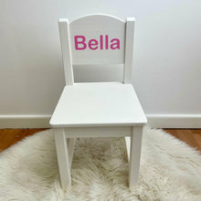 Load image into Gallery viewer, Personalised Baby Girls & Boys Wooden, Nursery, Dining Chair