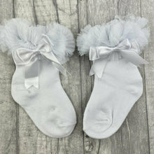 Load image into Gallery viewer, Baby Girl Ankle Tutu Socks, Pink, Black or White