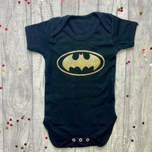 Load image into Gallery viewer, 'Batman' Baby Boy's Halloween, Superhero Fancy Dress Cotton Short Sleeve Romper