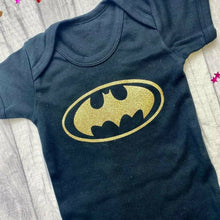 Load image into Gallery viewer, 'Batman' Baby Boy's Halloween, Superhero Fancy Dress Cotton Short Sleeve Romper