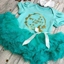 Load image into Gallery viewer, My First Eid Baby Girl Tutu Romper, Ramadan
