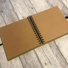Load image into Gallery viewer, Inside of Rustic Brown Scrapbook