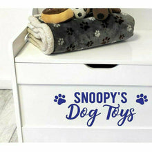 Load image into Gallery viewer, Personalised Dog Toys Paw Toy Box