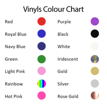 Load image into Gallery viewer, Vinyl Colour Chart