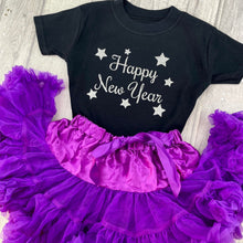 Load image into Gallery viewer, Girls Happy New Year Boutique Skirt & Top Set - Little Secrets Clothing