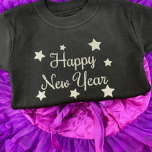 Load image into Gallery viewer, Girls Happy New Year Boutique Skirt & Top Set - Little Secrets Clothing