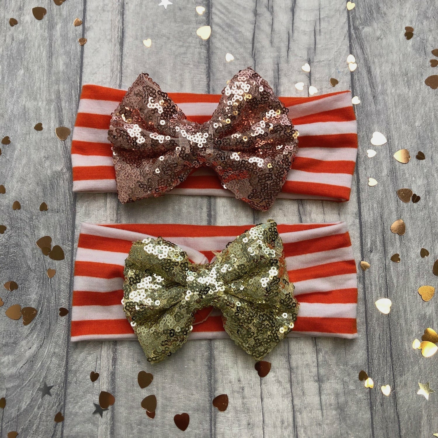 Rose gold baby store bow