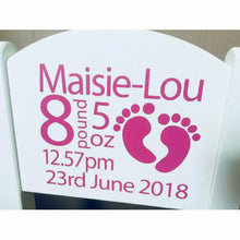 Load image into Gallery viewer, Personalised White Wooden Children's Chair, Newborn, Christening or Birthday Gift