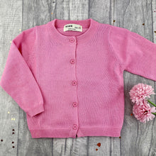 Load image into Gallery viewer, Baby Girl Pink Cotton Cardigan