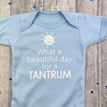 Load image into Gallery viewer, Newborn Baby Tantrum Quote Short Sleeve Romper Vest - Little Secrets Clothing