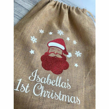 Load image into Gallery viewer, Personalised 'First Christmas' Gift Sack