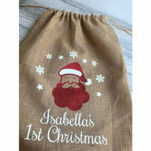 Load image into Gallery viewer, Personalised 'First Christmas' Gift Sack