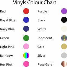 Load image into Gallery viewer, Self-adhesive Vinyl Colour Chart. Personalised Will You Be My Godfather? Keepsake Blue Gift Box