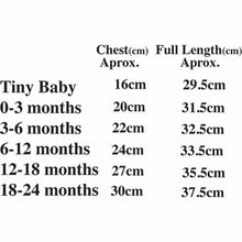 Load image into Gallery viewer, Little Secrets Clothing - Size Guide