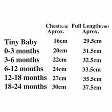 Load image into Gallery viewer, Tutu Romper Size Guide