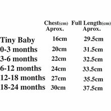 Load image into Gallery viewer, Tutu Romper Size Guide