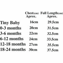 Load image into Gallery viewer, Tutu Rompers Size Guide