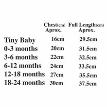 Load image into Gallery viewer, Tutu Romper Size Guide