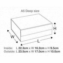 Load image into Gallery viewer, Small Ribbon Box Size Guide Measurements