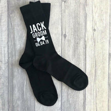 Load image into Gallery viewer, Wedding Socks Personalised Groom / Best Man Socks