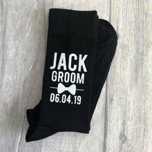 Load image into Gallery viewer, Wedding Socks Personalised Groom / Best Man Socks