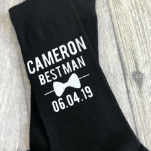 Load image into Gallery viewer, Wedding Socks Personalised Groom / Best Man Socks
