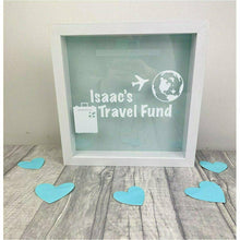 Load image into Gallery viewer, Personalised Travel Fund Money Box Frame