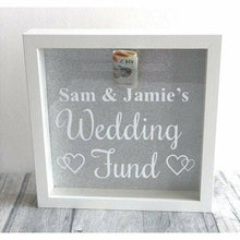 Load image into Gallery viewer, Personalised 'Wedding Fund' Engagement Money Box Gift
