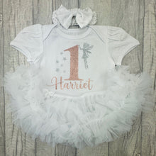 Load image into Gallery viewer, Fairy 1st Birthday Personalised Baby Girl Tutu Romper
