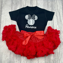 Load image into Gallery viewer, Childrens Personalised Minnie Mouse Birthday Outfit Set
