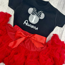 Load image into Gallery viewer, Childrens Personalised Minnie Mouse Birthday Outfit Set
