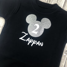 Load image into Gallery viewer, Personalised Mickey Mouse 2nd Birthday T-Shirt

